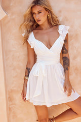 Fairytale Ending Mini Dress - White
