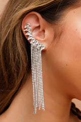 Silver Cascade Earrings