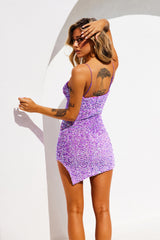 Jazzy Sequin Dress - Purple