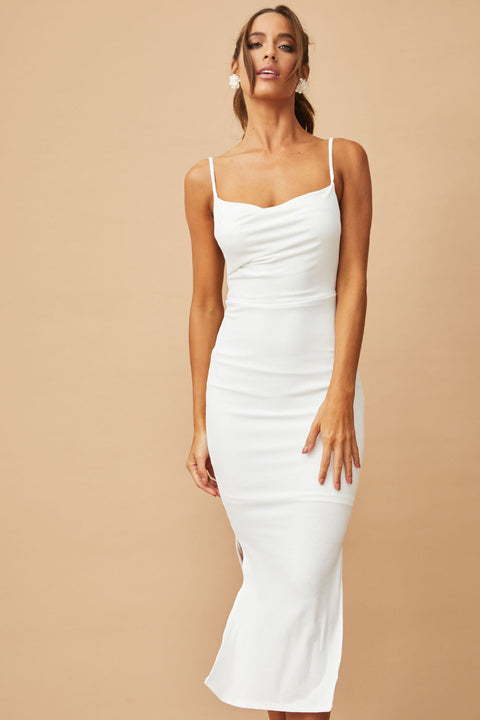 Riedle Bay Midi Dress - White