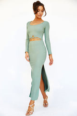 One in a Million Midi Dress // Olive | Sage and Paige.