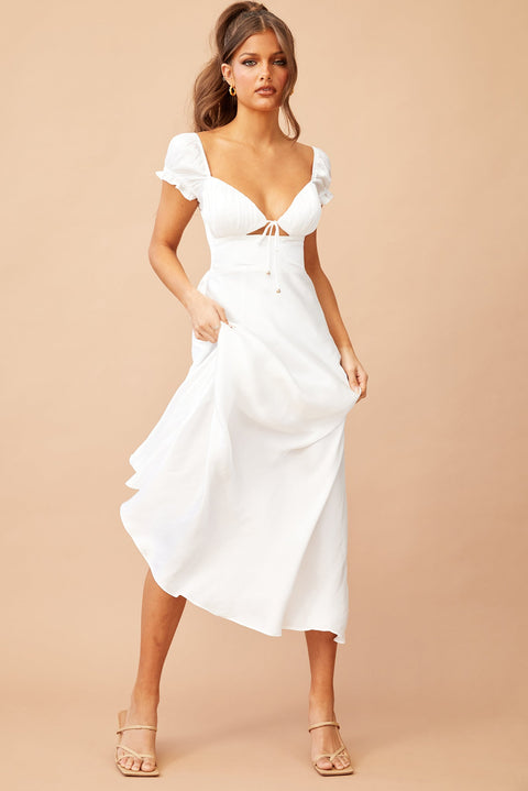 Jasmine Midi Dress - White