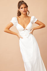 Jasmine Midi Dress - White