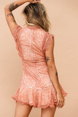 Worth The Chase Dress - Rose