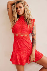 Worth The Chase Dress - Red