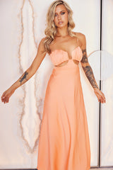 The Rosabel Maxi Dress - Peach