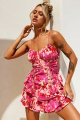 Loving Is Easy Mini Dress - Hot Pink