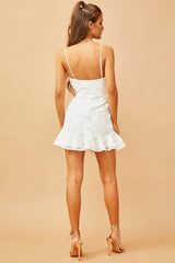 Remi Lace Mini Dress // White | Sage and Paige.