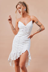 Lost and Found Midi Dress - White