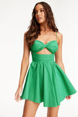 Tangelica Mini Dress - Emerald