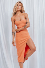 Beth Midi Dress - Orange