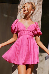 Darling Mini Dress - Hot Pink