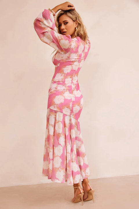 Formation Midi Dress - Pink