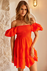 Marlow Mini Dress - Tangerine