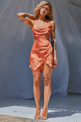 High Frequency Mini Dress - Orange