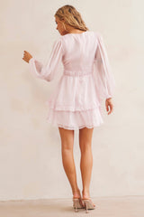 Evening Of Arts Mini Dress - Pink