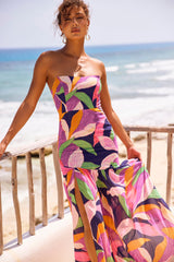 All For Her Maxi Dress - Navy Multi