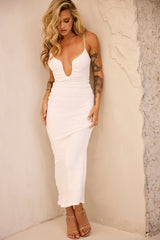 Sweet Talk Midi Dress - White