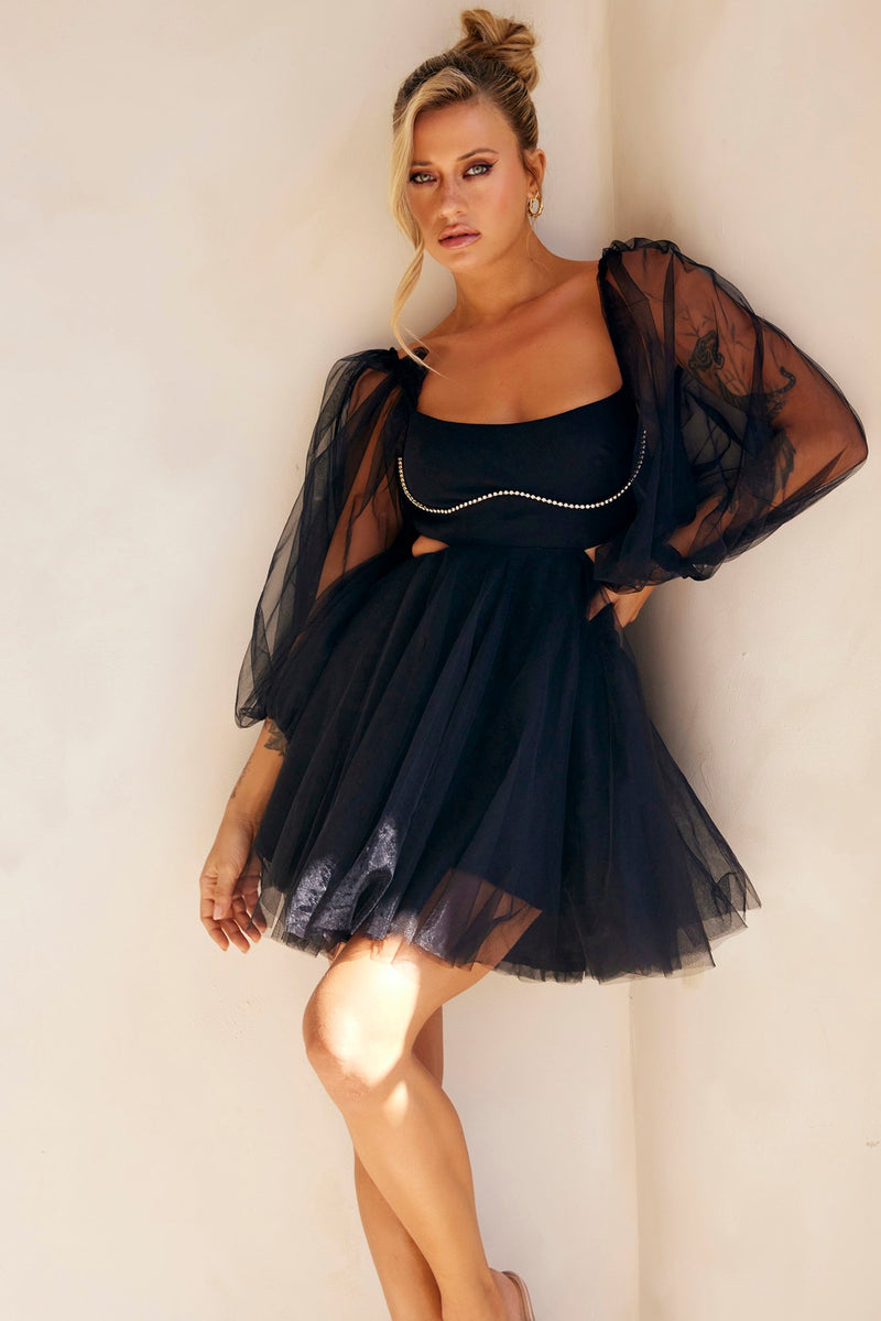 Saint Malo Mini Dress - Black