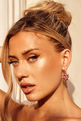 Annika Earrings - Red