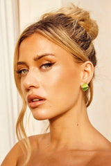 Pastel Posies Earrings - Green
