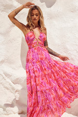 Dreamy Sun Maxi Dress - Pink Multi