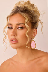 Unique Touch Earrings - Pink