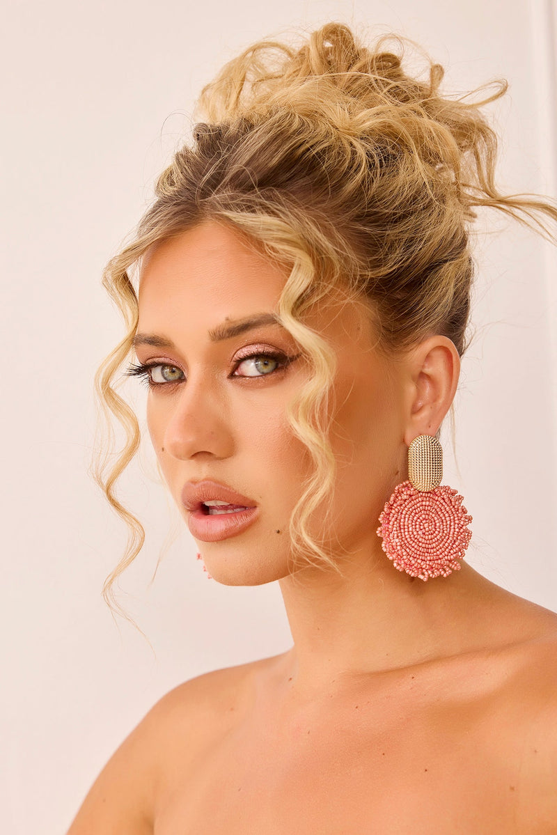 Sand Bound Earrings - Pink